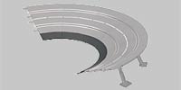 Inside shoulder for high banked curve 1/ 30�