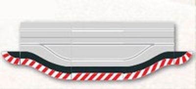 Outside shoulder for  132/124 digital pit stop lane
