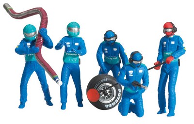 Set of Figures, Mechanics, Blue/Green