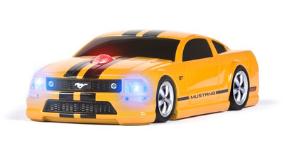 Ford Mustang Yellow/Black Series Car Mouse.