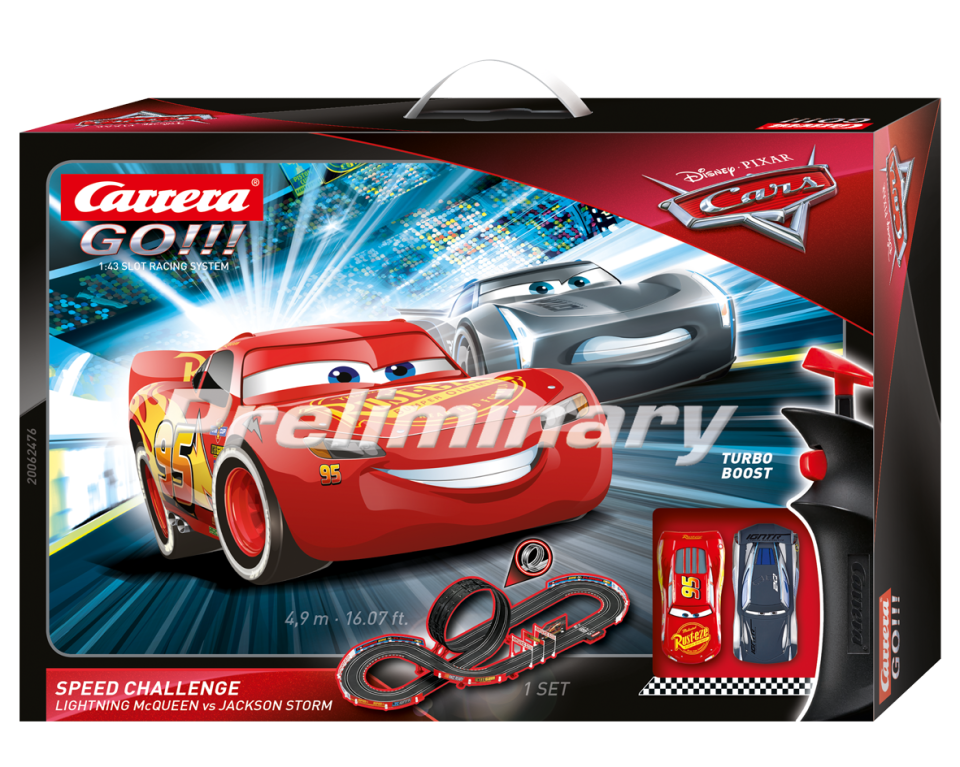 Lightning Mcqueen Slot Car Set Big W Disney Pixar Cars Track