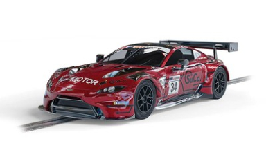 Scalextric C4233 Aston Martin GT3 Vantage, DPR, 132 Scale w/Lights