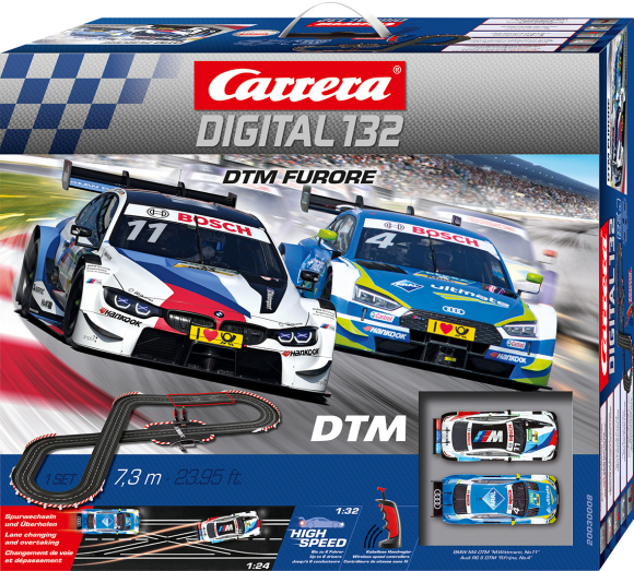 Carrera  30008 DTM Furore Set, Digital 132 w/Lights and Wireless Controllers