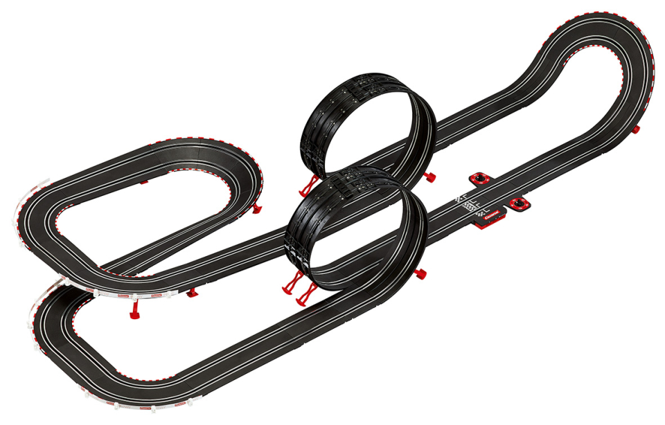 [CODEGRAPHY]★ 24H TRACK SET-UP Setting up a Carrera NASCAR Slot Car Track with Banked Curves