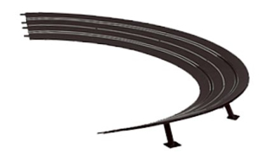 Carrera 20576 High Banked Curve 3/30°, 6 Pieces - Digital 124/132 & Analog