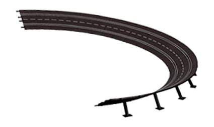 Details about   CARRERA 115653 High Banked Curve 3/30 Degrees 1/32 1/24 Scale 
