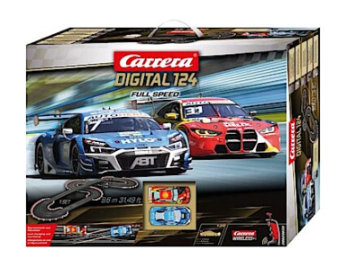 Carrera 23633 Full Speed, Digital 124 Set w/Wireless Controllers, Bargain Lot