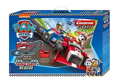 Carrera 63514 Paw Patrol - Ready Race Rescue, GO!!! 1/43 Battery Set, Bargain Lot