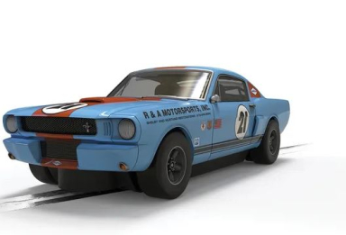 Scalextric C4570 Shelby GT350 - Gulf Edition, DPR, 132 Scale w/Lights