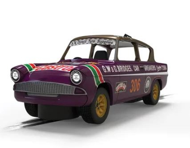 Scalextric C4584 Ford Anglia 105E - George Polley 306, DPR, 132 Scale w/Lights