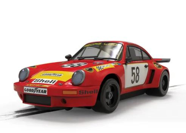 Scalextric C4594 Porsche 911 3.0 RSR - Georg Loos Racing - GT Winner 1975 LeMans, DPR, 132 Scale w/L