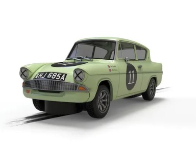 Scalextric C4617 Ford Anglia 105E - Theo Paphitis, DPR, 132 Scale w/Lights
