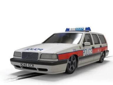 Scalextric C4627 Volvo 850 Estate - Police Edition, DPR, 132 Scale w/Front, Rear and Flashing Lights