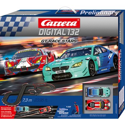 Carrera 30005 GT Race Stars Set, Digital 132 w/Wireless Controllers and  Lights