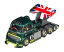 Carrera 31093 Racetruck Cabover "British Racing Green, No.8", Digital 1/32 w/Lights