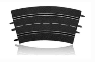 Carrera 20573 Curve 3/30°,  6 Pieces - Digital 124/132 & Analog