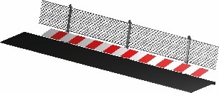 Carrera 21142 Guard Rail Barriers with Debris Fencing