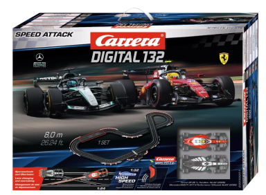 Carrera 30051 Speed Attack, Digital 132 Set w/Wireless Controllers