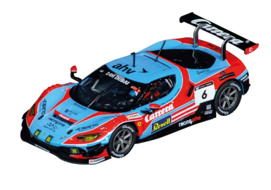 Carrera 32043 Ferrari 296 GT3 "Carrera, No. 6" 24H Dubai, Digital 1/32 w/Lights