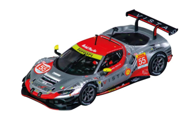 Carrera 32056 Ferrari 296 GT3 "Vista AF Corse, No.55" FIA WEC 2024, Digital 1/32 w/Lights
