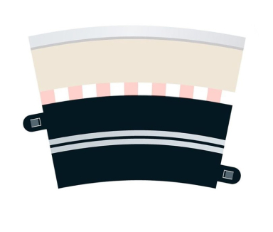 Scalextric C7017 Single Lane Radius 3 Curve 22.5 (4), Bargain Lot
