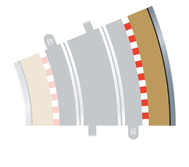 Scalextric C8224 Radius Curve Outer Borders 22.5 (4), Bargain Lot