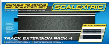 Scalextric C8526 132 Scale Standard Straight Track (4), Bargain Lot
