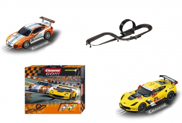 Carrera 62531 Go!!! Build n Race - Racing Set 6.2, Klemmbaustein  Autorennbahn 1:43