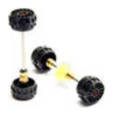 Carrera 89577 Front and Rear Axle, ,for use with motor E200 'Mercedes-Benz SLR McLaren GT#30484