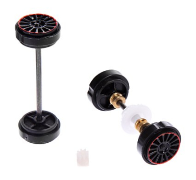 Carrera 89883 1/32 Front and Rear Axle, Heidfeld 30706, 27503