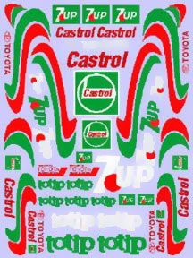 Juego De 2 Pegatinas Retro De Banderas Castrol, Para Personalizar Vespa, Motos O Coches - Estilo Tuning