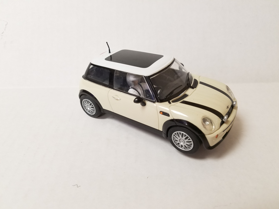 Scalextric Morris Mini Cooper S Broadspeed Slot Car - 1:32 Scale Maroon Racing Model