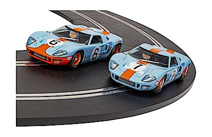 C4034 Scalextric Ford GT GTE Gulf Edition, #19 1:32 Slot Car *DPR* - Great  Traditions