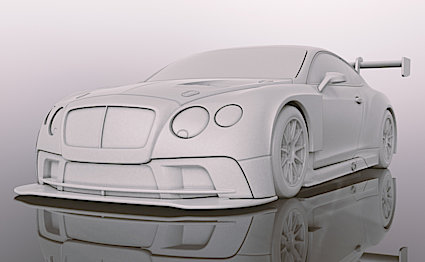 Scalextric "100 Years" Bentley Continental GT3 DPR W Lights 1/32 Slot Car C4057A 