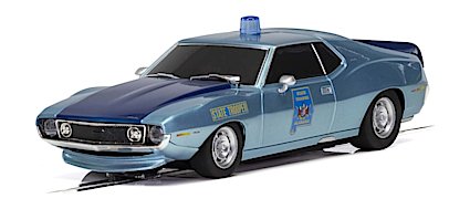 Scalextric AMC Javelin Alabama Police Car DPR & Lights 1/32 Scale Slot Car C4058 