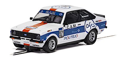 Scalextric "Gulf" Ford Escort MK2 RS2000 DPR W/ Lights 1/32 Scale Slot Car C4150 