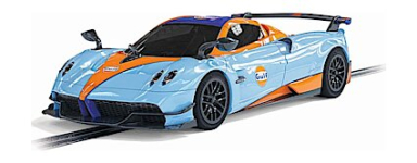 Scalextric C4335 Pagani Huayra BC Roadster - Gulf Edition, DPR, 1/32 Scale w/Lights