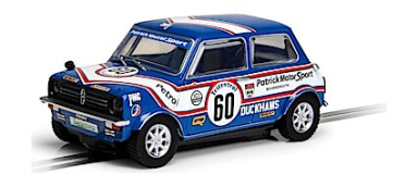 Scalextric C4337 Mini 1275GT - Patrick Motorsport - Richard Longman 1979, 1/32 Scale w/Lights