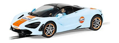 Scalextric C4394 McLaren 720s - Gulf Edition, 1/32 Scale w/Lights