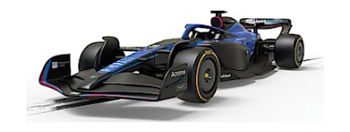 Scalextric C4425 Williams FW44 - Alexander Albon 2022, 1/32 Scale