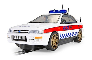 Scalextric C4429 Subaru Impreza WRX, DPR - Police Edition, 1/32 Scale w/Lights, Bargain Lot