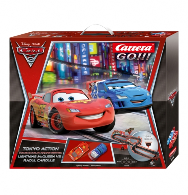 Carrera 62240 Disney Pixar Cars 2 - Tokyo Race Action Set, GO 1/43