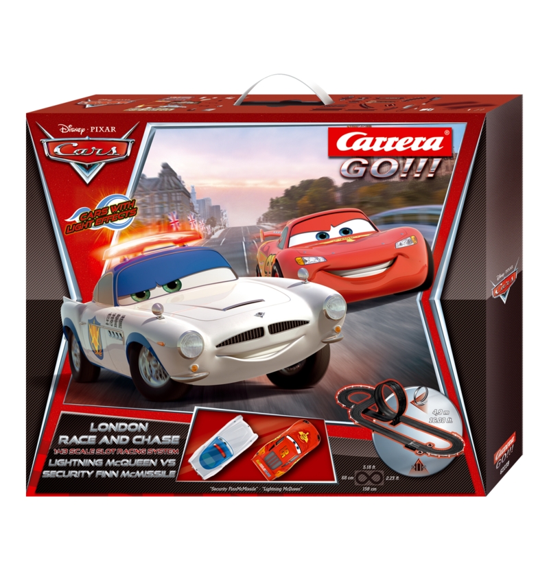 Carrera Slots Carrera Slot Cars Racing Tracks and Sets Carrera 62277 Disney Pixar Cars London Race and Chase Set GO 1 43