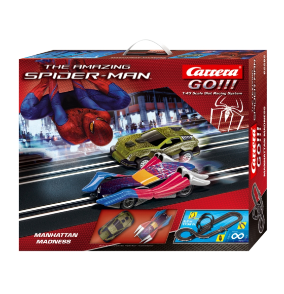 Carrera 62282 Marvel - The Amazing Spider-Man "Manhattan Madness" Set, GO!!! 1/43